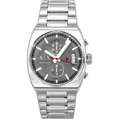 Armani Exchange Oliver Chronograph Stainless Steel Grey Dial Quartz AX2820 Men's Watch