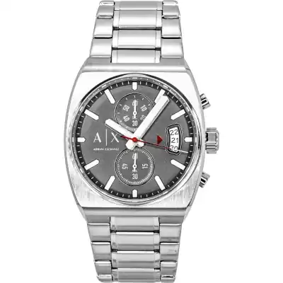 Armani Exchange Oliver Chronograph Stainless Steel Grey Dial Quartz AX2820 Men's Watch