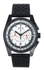 Armani Exchange Chronograph Rubber Strap Grey Dial Quartz AX2865 Men's Watch