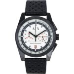 Armani Exchange Chronograph Rubber Strap Grey Dial Quartz AX2865 Men's Watch