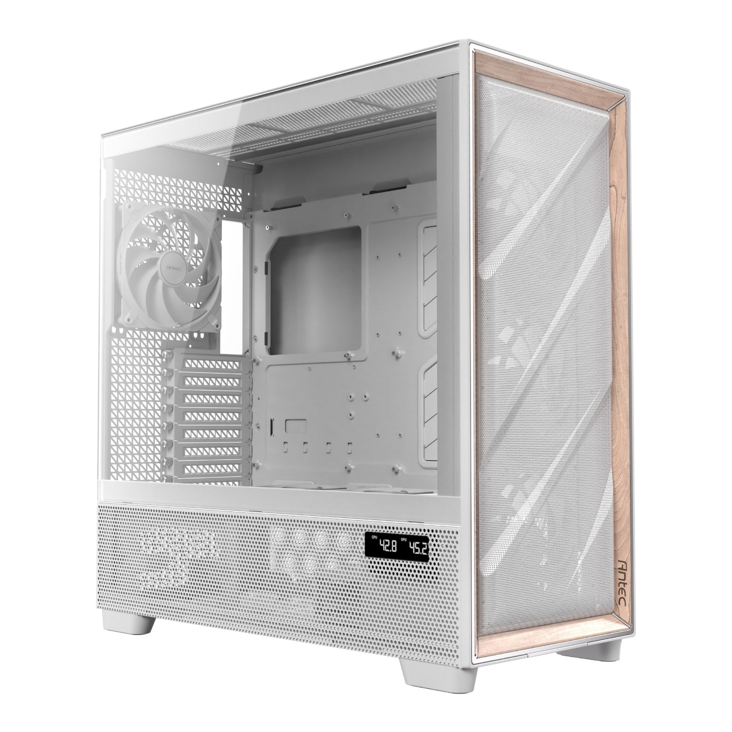Antec FLUX PRO E-ATX Full Tower Gaming Chassis – White 1 Antec FLUX PRO E-ATX Full Tower Gaming Chassis – White