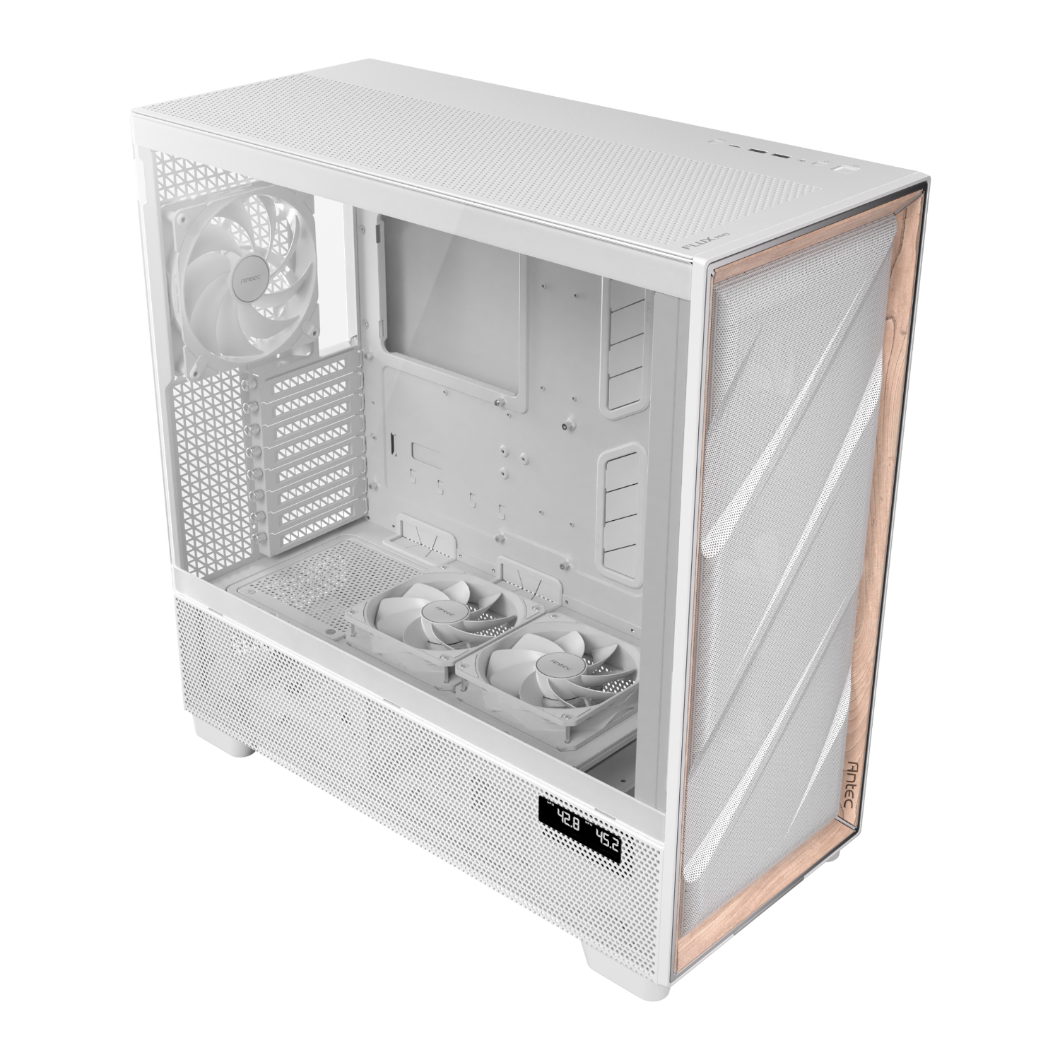 Antec FLUX PRO E-ATX Full Tower Gaming Chassis – White 5 Antec FLUX PRO E-ATX Full Tower Gaming Chassis – White - Image 5