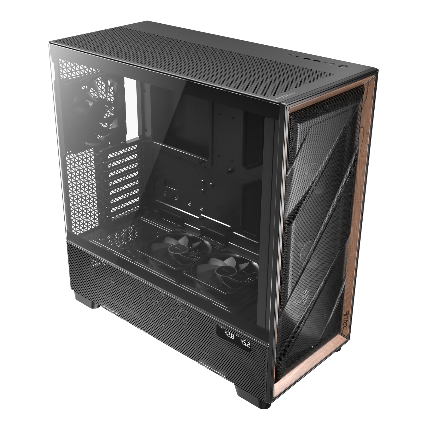 Antec FLUX PRO E-ATX Full Tower Gaming Chassis – Black 5 Antec FLUX PRO E-ATX Full Tower Gaming Chassis – Black - Image 5