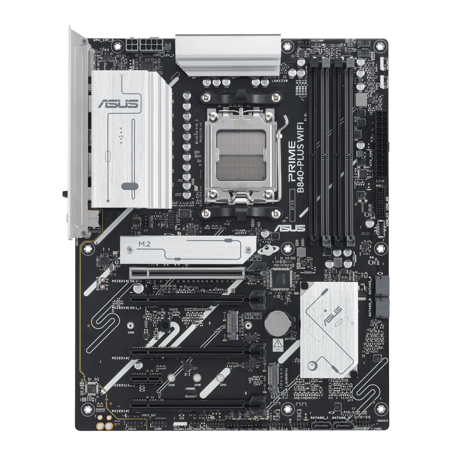 Asus PRIME B840-PLUS WIFI AMD AM5 ATX Gaming Motherboard - Image 2