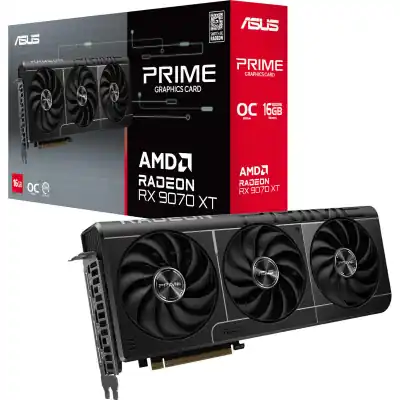 Asus Prime Radeon RX9070 XT OC Edition 16GB GDDR6 Graphics Card