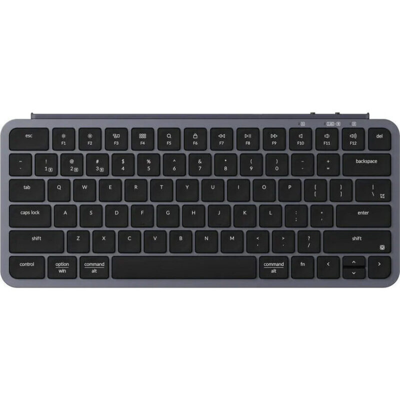 B1P-K1_wr_01a Keychron B1 Pro Ultra-Slim 75% Wireless Keyboard - Space Grey