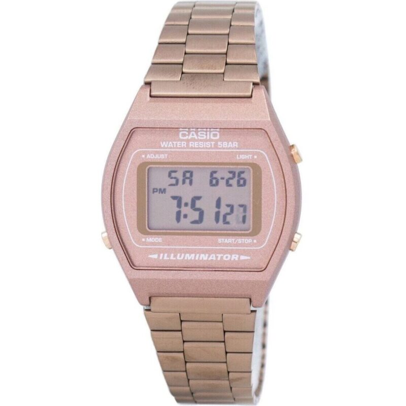 Casio Digital Quartz Stainless Steel 50m Illuminator B640wc-5adf B640wc-5a Men's Watch