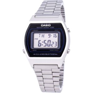 Casio Digital Quartz Stainless Steel Illuminator B640WD-1AVDF B640WD-1AV Unisex Watch