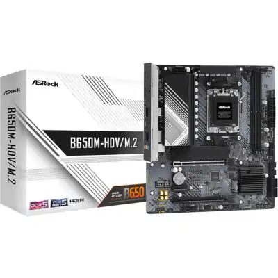 ASRock B650M-HDV/M.2 AM5 Micro-ATX Motherboard