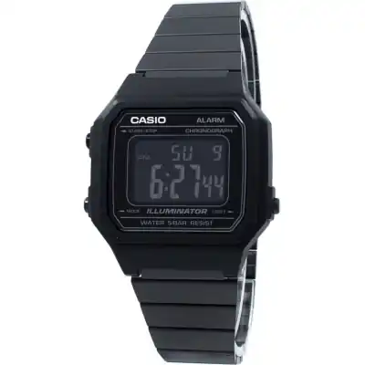 Casio Illuminator Chronograph Alarm Digital B650WB-1B Quartz Unisex Watch Casio Illuminator Chronograph Alarm Digital B650WB-1B Quartz Unisex Watch