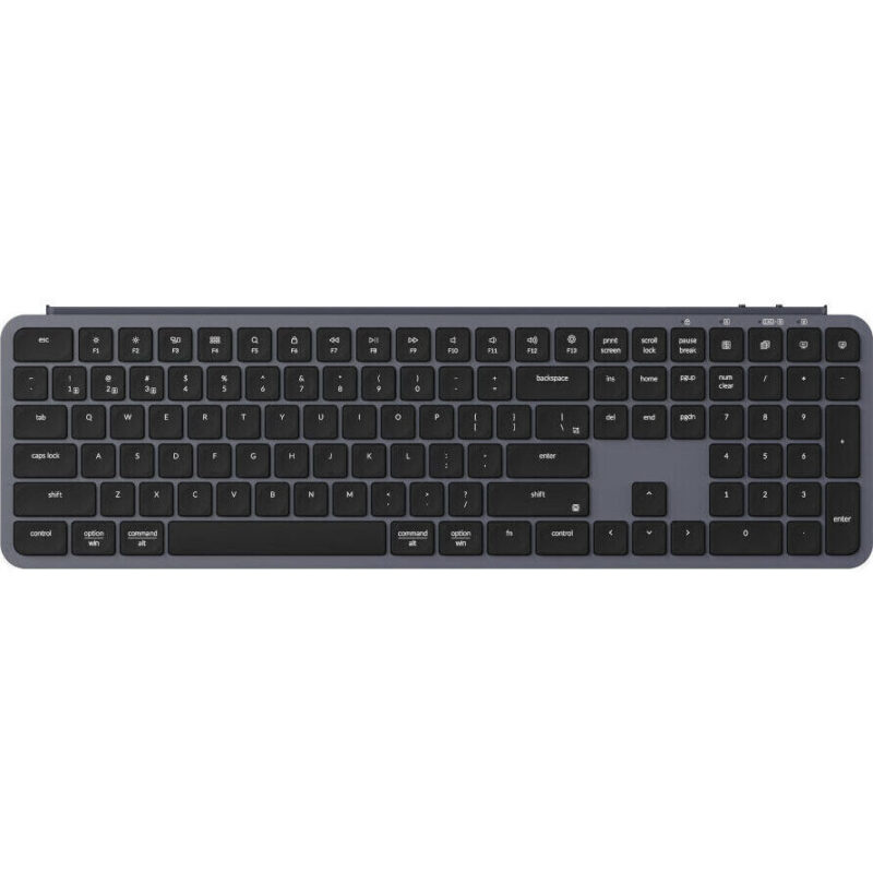 B6P-K1_wr_01a Keychron B6 Pro Ultra-Slim 100% Wireless Keyboard – Space Grey