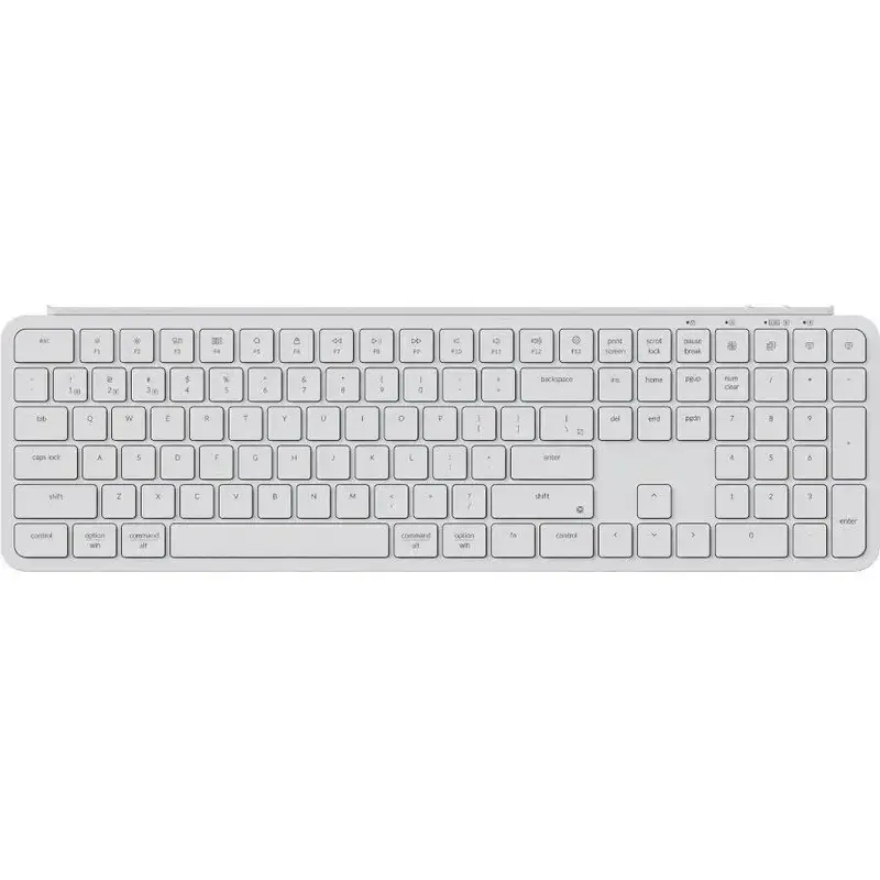 Keychron B6 Pro Ultra-Slim 100% Wireless Keyboard – Ivory White