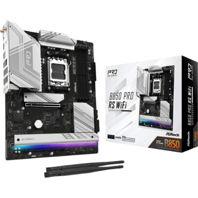 ASRock B850 Pro RS Wi-Fi ATX Motherboard (AMD AM5, DDR5, PCIe 5.0)