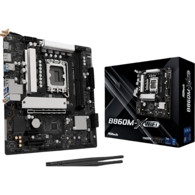 ASRock B860M-X Micro ATX DDR5 Motherboard (PCIe 5 and Wi-Fi 6E)