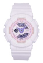 Casio Baby-G Analog Digital Resin Strap Pink Dial Quartz BA-110AH-4A 100M Women's Watch