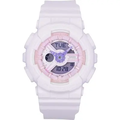 Casio Baby-G Analog Digital Resin Strap Pink Dial Quartz BA-110AH-4A 100M Women's Watch