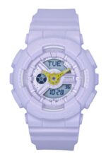 Casio Baby-G Analog Digital Resin Strap Purple Dial Quartz BA-110AH-6A 100M Women's Watch