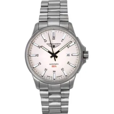 Bauhaus Aviation Titanium Full Luminous Beige Dial Automatic 2864M5 100M Men's Watch