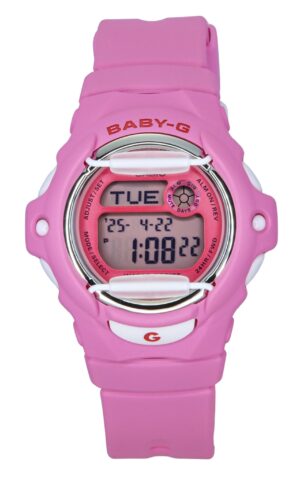 Casio Baby-G Digital Pink Resin Strap Quartz BG-169CH-4 200M Women's Watch