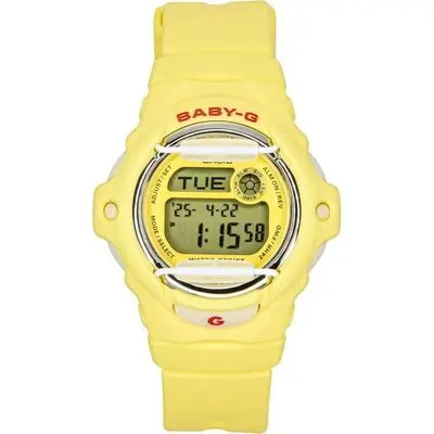 Casio Baby-G Digital Yellow Resin Strap Quartz BG-169CH-9 200M Women's Watch