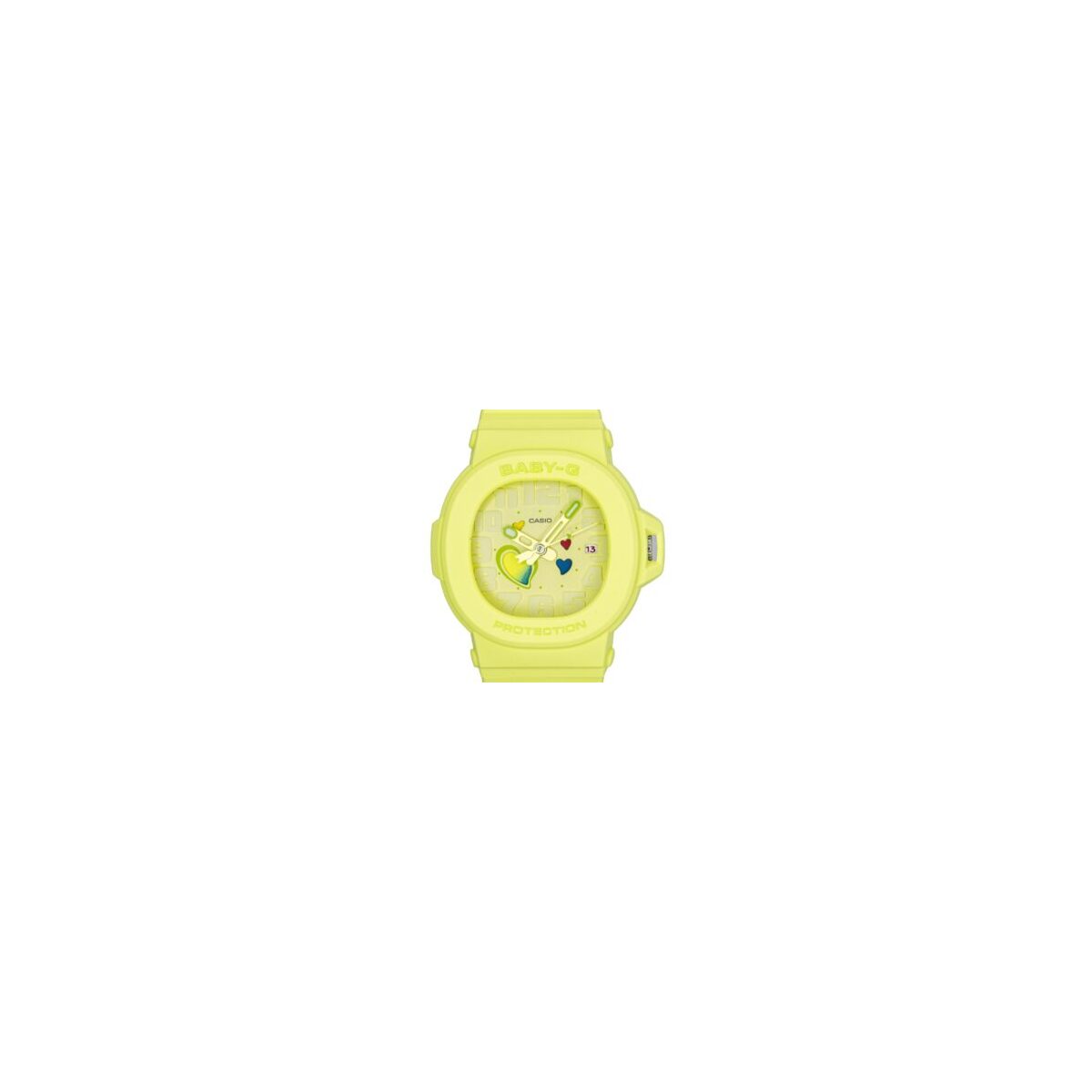 Casio Baby-G Analog Playful Hearts Series Green Dial Quartz BGA-10-3A 100M Women's Watch