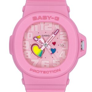 Casio Baby-G Analog Playful Hearts Series Pink Dial Quartz BGA-10-4A 100M Women's Watch