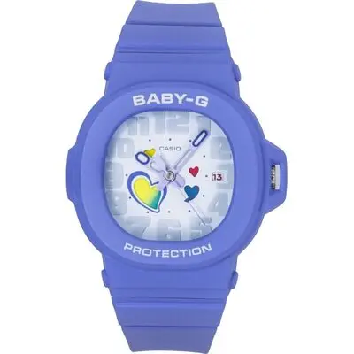 Casio Baby-G Analog Playful Hearts Series White Dial Quartz BGA-10-6A 100M Women's Watch