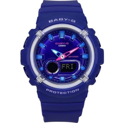 Casio Baby-G Analog Digital Resin Strap Blue Dial Quartz BGA-280DN-2A 100M Women's Watch