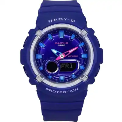 Casio Baby-G Analog Digital Resin Strap Blue Dial Quartz BGA-280DN-2A 100M Women's Watch