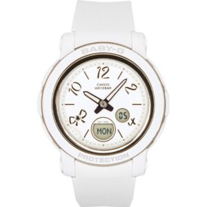 Casio Baby-G Analog Digital Resin Strap White Dial Quartz BGA-290RA-7A 100M Women's Watch