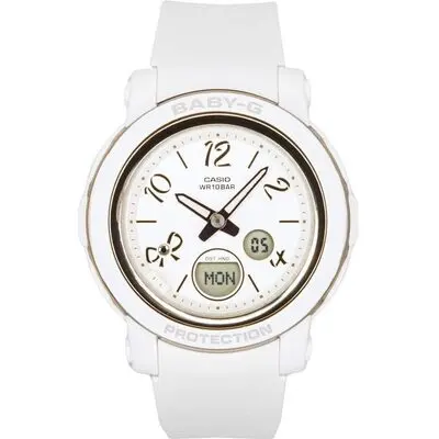 Casio Baby-G Analog Digital Resin Strap White Dial Quartz BGA-290RA-7A 100M Women's Watch