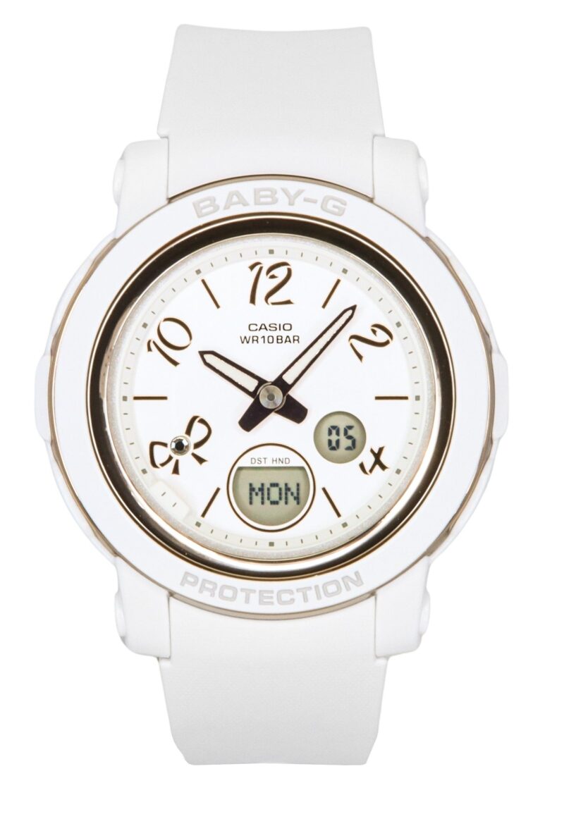 Casio Baby-G Analog Digital Resin Strap White Dial Quartz BGA-290RA-7A 100M Women's Watch
