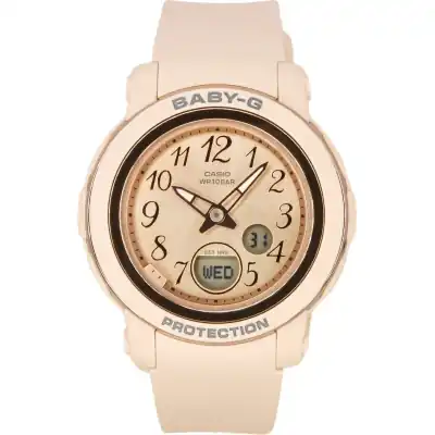 Casio Baby-g Analog Digital Resin Strap Rose Gold Dial Quartz Bga-290sa-4a 100m Women's Watch