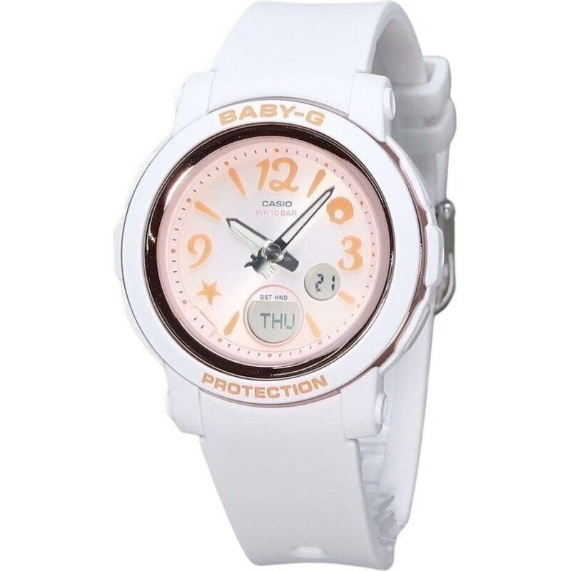Casio Baby-G Analog Digital Undersea World Resin Strap Orange Dial Quartz BGA-290US-4A 100M Women's Watch