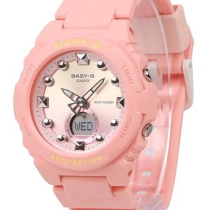 Casio Baby-G Analog Digital Resin Strap Pink Dial Quartz BGA-320-4A1 100M Women's Watch
