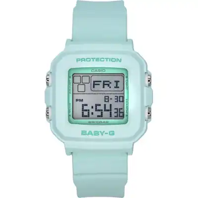 Casio Baby-G Digital Resin Strap Mint Green Dial Quartz BGD-10-3 100M Women's Watch