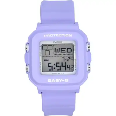 Casio Baby-G Plus Digital 30th Anniversary Purple Resin Strap Quartz BGD-10K-6 100M Women's Watch With Special Holder