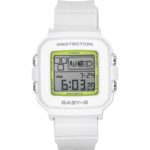 Casio Baby-G Plus Digital 30th Anniversary White Resin Strap Quartz BGD-10K-7 100M Women's Watch With Special Holder
