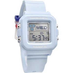 Casio Baby-G Plus Digital Light Blue Resin Strap Quartz BGD-10L-2 100M Women's Watch With Extra Band Loops