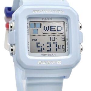 Casio Baby-G Plus Digital Light Blue Resin Strap Quartz BGD-10L-2 100M Women's Watch With Extra Band Loops