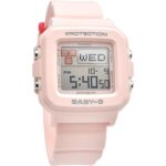 Casio Baby-G Plus Digital Pink Resin Strap Quartz BGD-10L-4 100M Women's Watch With Extra Band Loops