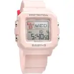 Casio Baby-G Plus Digital Pink Resin Strap Quartz BGD-10L-4 100M Women's Watch With Extra Band Loops