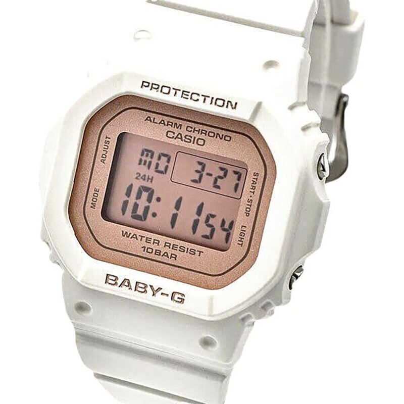 Casio Baby-G Digital White Resin Strap Quartz BGD-565SC-4 100M Women's Watch