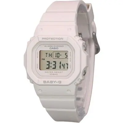 Casio Baby-G Digital Beige Pink Resin Strap Quartz BGD-565U-4 100M Women's Watch