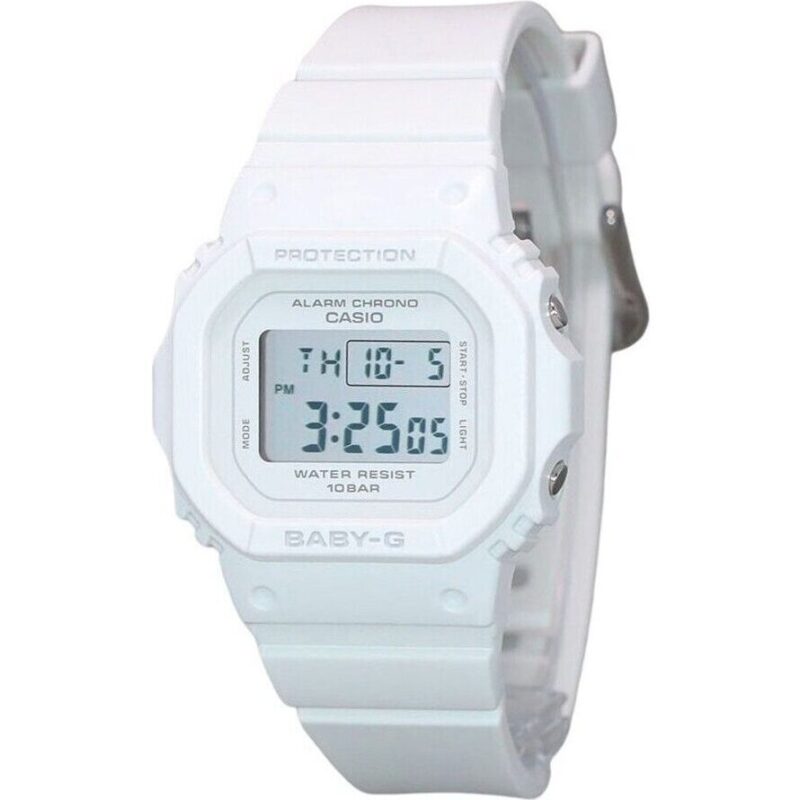 Casio Baby-G Digital White Resin Strap Quartz BGD-565U-7 100M Women's Watch