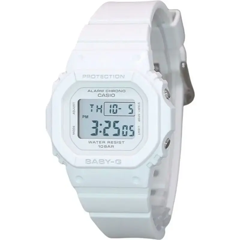 Casio Baby-G Digital White Resin Strap Quartz BGD-565U-7 100M Women's Watch