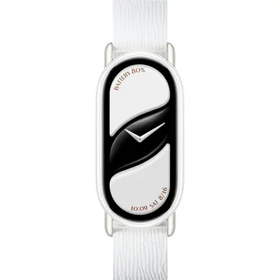 Xiaomi Smart Band 10 Magnetic Kona Leather Strap - Glacier White