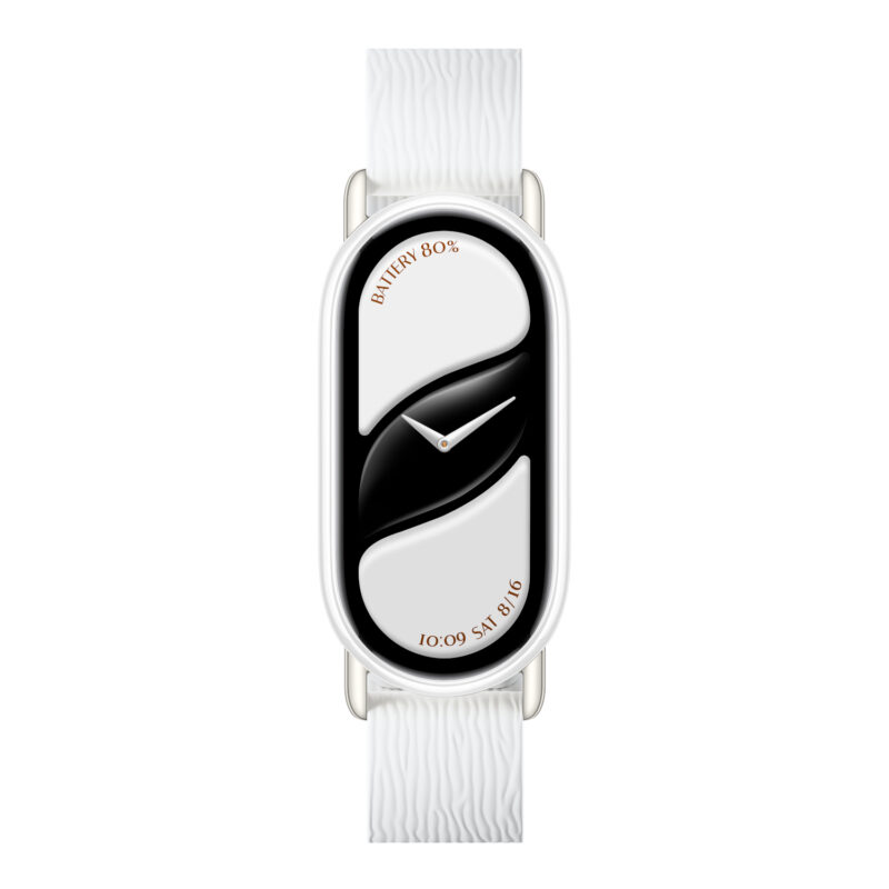 Xiaomi Smart Band 10 Magnetic Kona Leather Strap - Glacier White