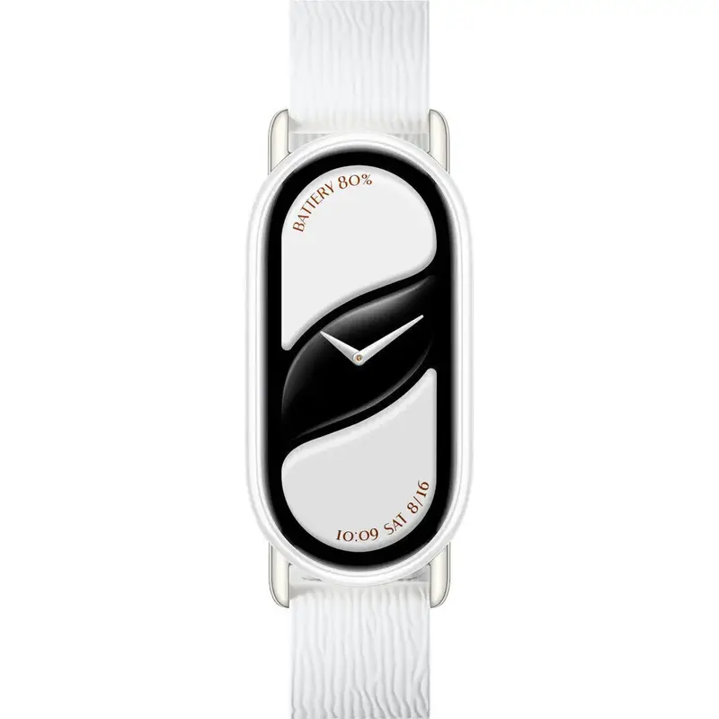 Xiaomi Smart Band 10 Magnetic Kona Leather Strap - Glacier White
