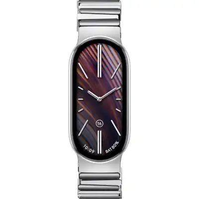 Xiaomi Smart Band 10 Asymmetrical Metal Strap – Silver